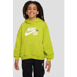 Nike Sb Icon Fleece Kids Pulover s kapuco bright cactus / white Cene