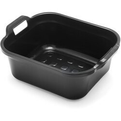 Addis crni plastični lavor s dvije ručke addis, 39 x 32 x 14 cm Cene