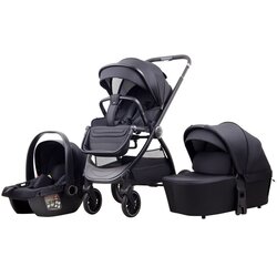 LA MAMA trio kolica za bebe 3U1 - black Cene