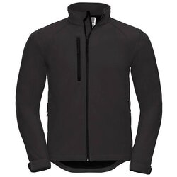 RUSSELL Men's Black Soft Shell Jacket Cene