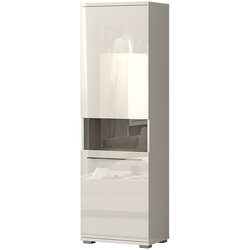 Jela Jagodina vitrina V60XV-1KS/PN - kolekcija piano - bež lak/bež lak - 60x193x40 cm Cene