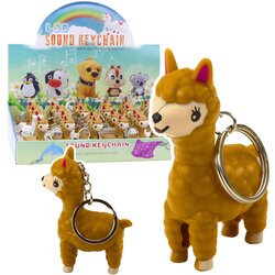 Backpack Keychain Llama Alpaca LED Flashlight Sounds Cene