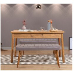 Hanah home trpezarijski sto i klupa 3 komada Costa 0701 869VEL8846 Cene