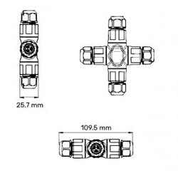 Konektor spojnica vodova-razdelnik 3P 0.5-2.5mm2 Cene