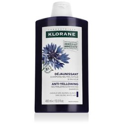 Klorane Organic Centaury Anti-Yellowing 400 ml šampon svetli lasje sivi lasje za ženske Cene