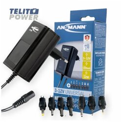 Ansmann aps 1000 univerzalni ac/dc adapter 3-12V maksimalno 1000mA Cene