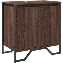 Maison Chic Omarica za umivalnik - Umivalniška omarica rjavi hrast 60x35x60 cm inženirski les, (21758931) Cene