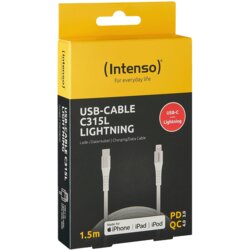 Intenso C315L USB punjač 27 W unutrašnje područje Izlazna struja maks. 3 A USB-C®, Lightning Cijene