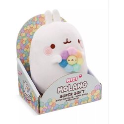 Nici Molang plišasti zajček z mavričnim cvetom - 16 cm Cene