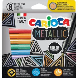  Metallic Fine Felt Tip Pens - 8 kos. Cene