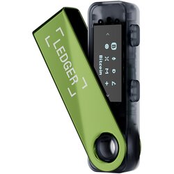 Ledger Nano S Plus strojna denarnica za kriptovalute oksidirano zelene barve Cene
