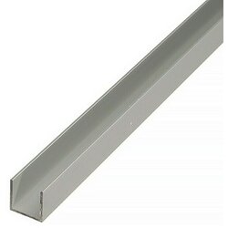 STABILIT U-profil (Do x Š x V: 1.000 x 20 x 8 mm, Aluminij, Eloksirani) Cene