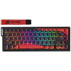Attack Shark Bežična gaming tastatura X68Pro HE Magnetic Swith/8KHz/TriMode/RT/SnapTap/Black red Cene