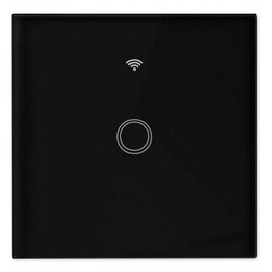 MasterLED Stikalo na dotik stekleno Wi-Fi Tuya enojno črno LED Cene