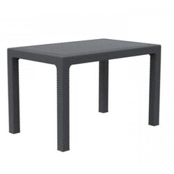 Mega Plast vrtna miza LUX 120 cm, antracit, (21075346) Cene