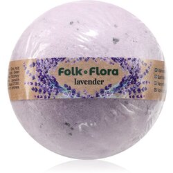 Folk & Flora Lavender kroglica za kopel s pomirjajočim učinkom 130 g Cene