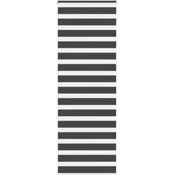vidaXL Zavjesa zebra crna 85x200 cm širina tkanine 80,9 cm poliester Cijene