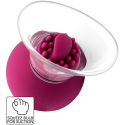 She.E.O Vibrating & Rotating Nipple & Clitoral Pump Purple Cene