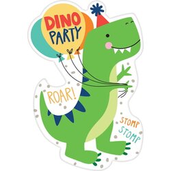 Amscan Vabila in ovojnice "Happy Dinosaur" 8 kosov Cene