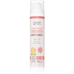 WoodenSpoon Baby & Family Sweet Mango zaštitno mlijeko za sunčanje za cijelu obitelj SPF 50 100 ml Cene
