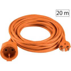 Home Produžni strujni kabl 1 utičnica, 20m, H05VV-F, orange - NV 4-20/OR/1,5 Cijene