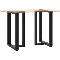vidaXL Noge za barski stol T-oblika 2 kom crne 60x35x(90-91) cm čelik Cijene