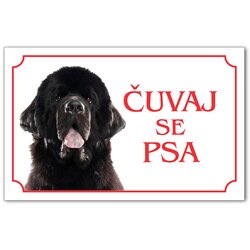 Iguana tabla čuvaj se psa - newfoundland Cene