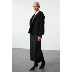 Trendyol Black Regular Short Wool Coat Cene