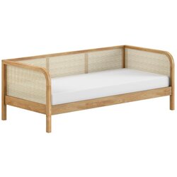 Vipack Krevet od punog hrasta s podnicom 90x200 cm u prirodnoj boji Olive Captain Rotan – Cene