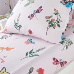 RHS Napenjalna enojna otroška rjuha 90x190 cm Butterfly Garden – Cene