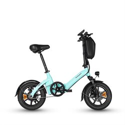 BODYWEL Mini zložljivo električno kolo T16 Pro, 14", 250 W 36 V 7,8 Ah, za vožnjo na delo, modro, (5000234097) Cene