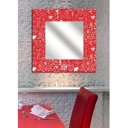 Wallity Zidno ogledalo MA-9, 50x50 cm, šareno Cijene