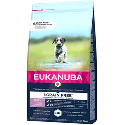 Eukanuba Grain Free Puppy Large Breed z lososom - Varčno pakiranje: 2 x 3 kg Cene