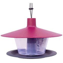 Plastia 1606970194 Hranilica za ptice Finch crvena/antracit kom. Cene