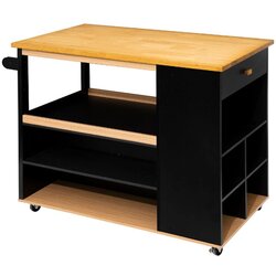 5five FIVE OTOK KUHINJSKI 108X89X60CM MDF CRNI Cijene