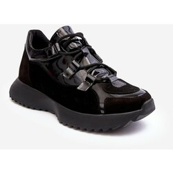 Kesi Patented women's leather sports shoes M01/2 Zazoo Black Cene