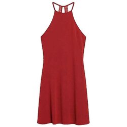 Superdry Kratke obleke Robe midi sans manches fit flare Rdeča Cene