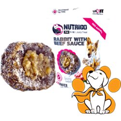 LK Baits Nutrigo Dog Treat Rabbit & Beef L/XL 200g, Sočna Nagrada Za Pse Cene