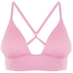 Trendyol Cyclamen Textured Back Detailed Bikini Top Cene