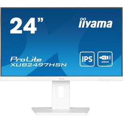 Iiyama Monitor XUB2497HSN-W2, 23.8" FHD 100Hz IPS USB-C, Bijeli Cene