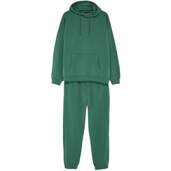 Trendyol Green Men's Oversize Basic Hooded Elastic Legs Basic Inner Soft Fluffy Cotton Tracksuit Set Cijene