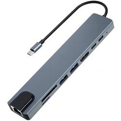 ALIGATOR AHUB001 - USB-C hub 8u1 Cene