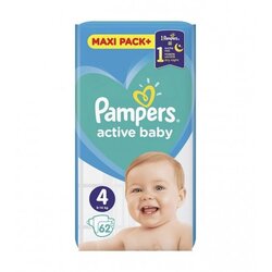 Pampers Pelene active baby 4 Maxi 62/1 Cene