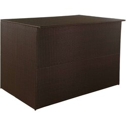 vidaXL vrtna kutija za pohranu smeđa 150 x 100 x 100 cm od poliratana Cijene