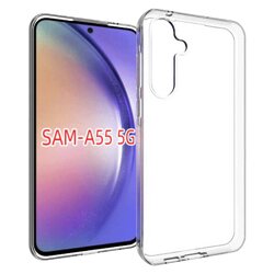 NN-Su Gumiran ovitek (TPUC) za Samsung Galaxy A55 5G, prozoren svetleč Cene