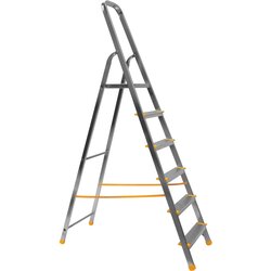 ALVE enostranska aluminijasta lestev 6 stopnic do 150 kg Cene