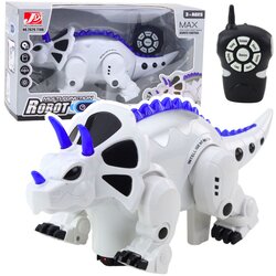 Dinosaur na daljinsko upravljanje Triceratops - bijelo/plavi Cene