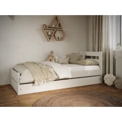  Drveni dečiji krevet emil sa fiokom - beli - 180X80 cm Cene