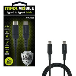 Maxmobi DATA KABEL TYPE C-TYPE C UDC3028 KEVLAR BLACK QC 3A 2m Cene