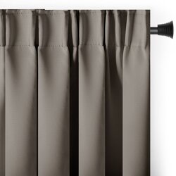 Restilo blackout curtain, beige, smooth finish, classic design, with tieback, multifunctional tape, substantial blackout fabric, 140 x 280 cm Cijene